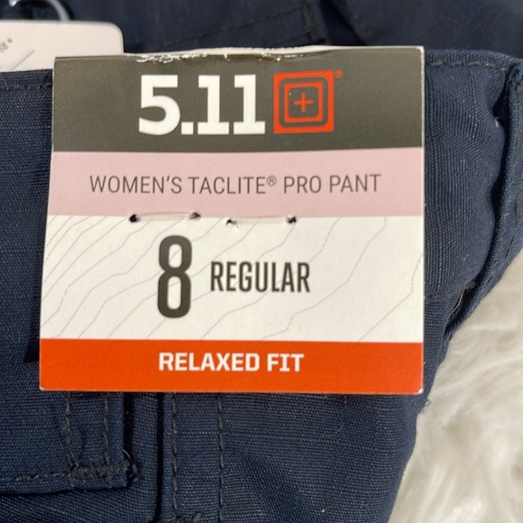 5.11 TACTICAL WOMEN'S TACLITE PRO RIPSTOP PANT SIZE 8 REGULAR NAVY BLUE NEW - Picture 9 of 15